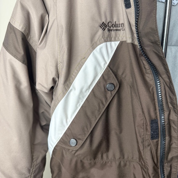 Columbia Brown and Gray Hooded Youth 18-20 Jacket - Picture 7 of 16